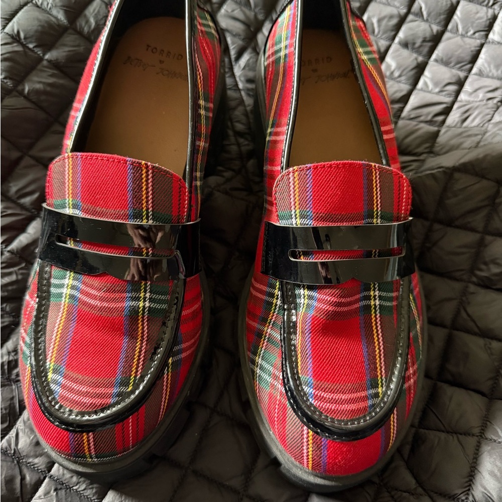 Torrid x Betsy Johnson Tartan Plaid Loafers